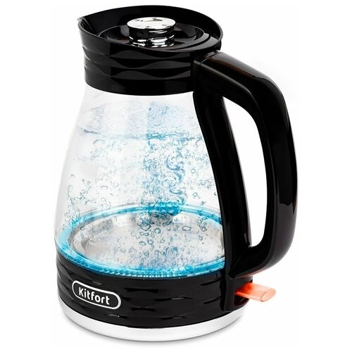 Чайник электрический KitFort КТ-6153 2200Вт черный и нержавеющая сталь 454100₽