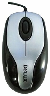 Мышь Delux DLM-363B Black-Silver USB