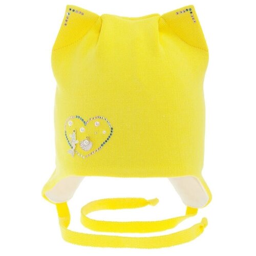 Шапка mialt, размер 50-52, желтый шапка для девочки озеро весны цвет светло желтый весна осень размер 50 52