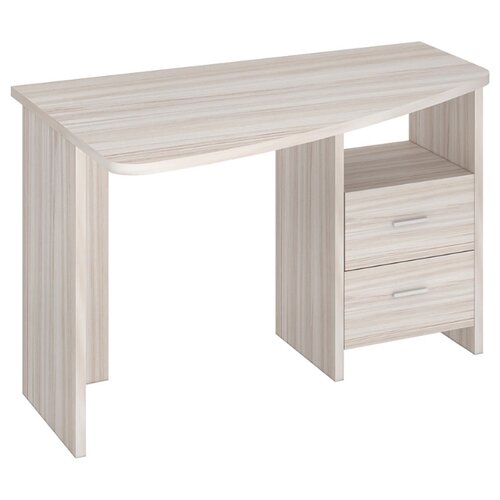 фото Компьютерный стол мэрдэс домино lite скл-крл120, шхг: 120х69 см, угол: слева, расположение тумбы: справа, цвет: карамель