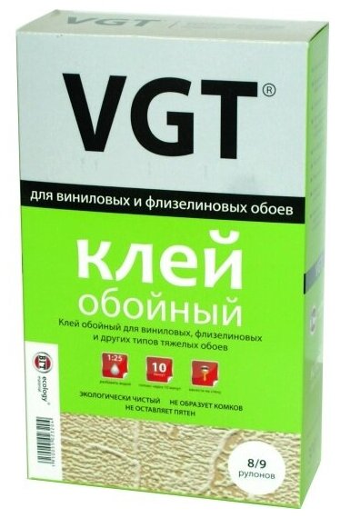 Клей для виниловых и флизелиновых обоев Vgt (ВГТ), 0,3 кг
