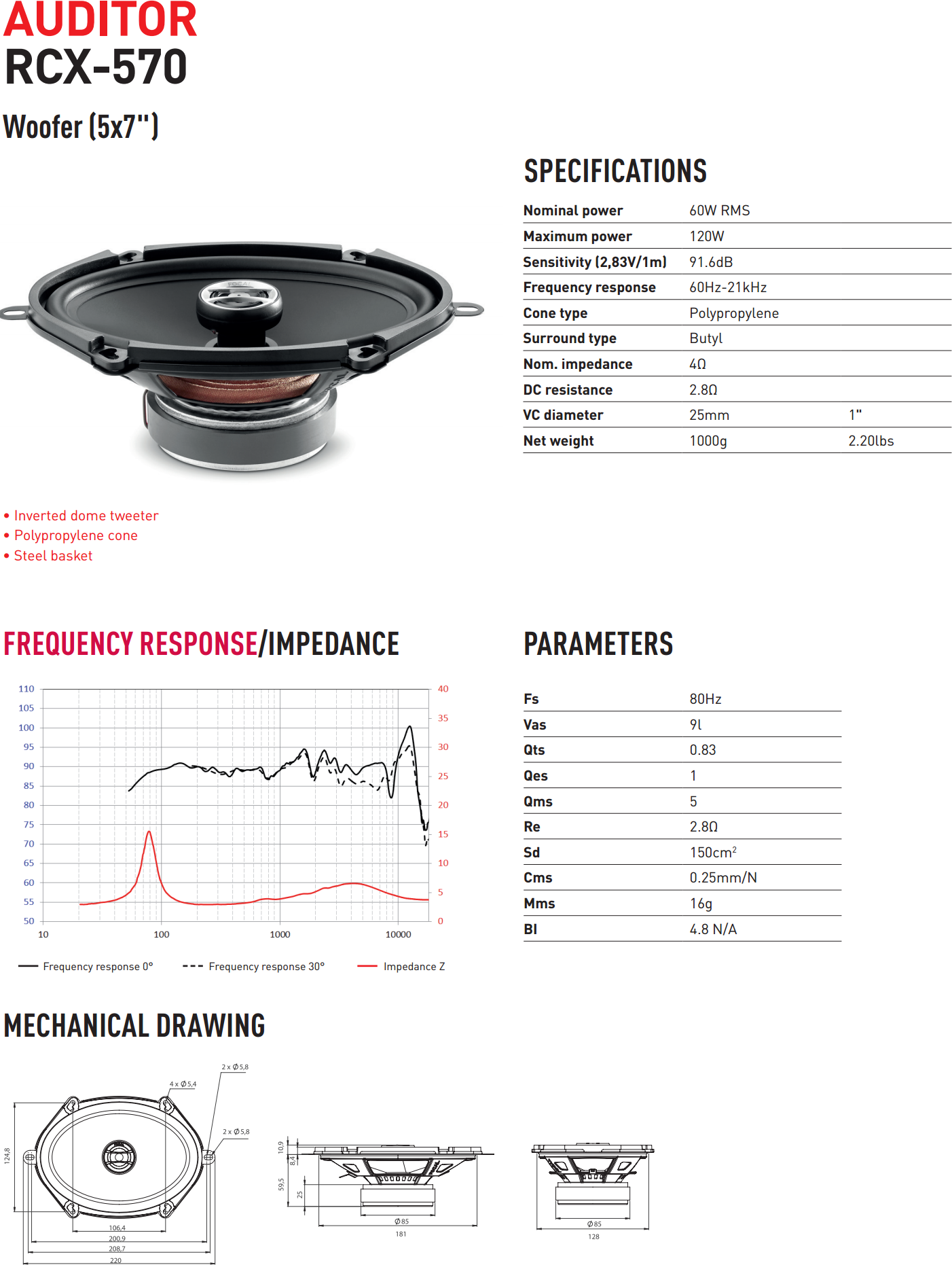 Колонки Focal Auditor RCX-570