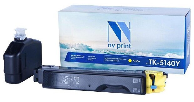 Тонер-картридж NV Print TK-5140Y желтый для Kyocera ECOSYS M6030cdn/P6130cdn/M6530cdn (5000k)