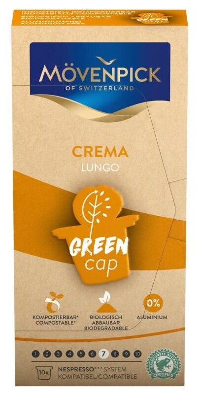 Кофе в капсулах Movenpick Lungo Crema, 10 капсул. 1222368 - фотография № 2