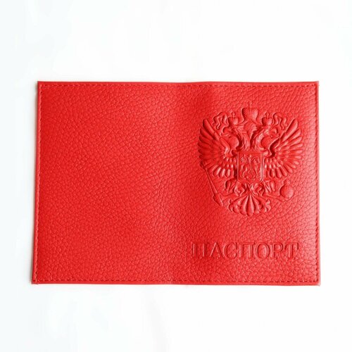 обложка для паспорта премиум инициалы в цветах красная Обложка для паспорта , красный
