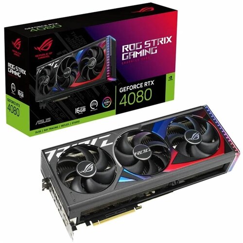 Видеокарта GeForce RTX 4080 GAMING 16 Gb ASUS GDDR6X ROG-STRIX-RTX4080-16G-GAMING 16900000₽