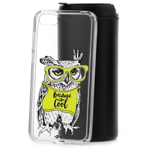 фото Чехол на honor 7a kruche print сова в очках