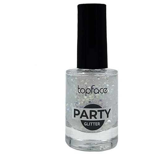 Topface Лак для ногтей Party Glitter, 9 мл, 102