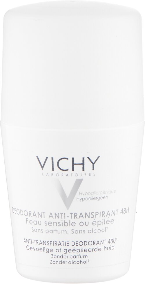 Дезодорант шариковый Vichy для чувствительной кожи. 50 мл
