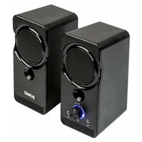 Колонки DIALOG Stride AST-22UP BLACK - акустические колонки 2.0, 8W RMS, черные, питание от USB