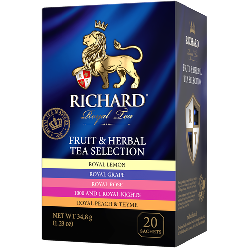 Чай RICHARD "FRUIT&HERBAL TEA SELECTION" ассорти, 20 сашет
