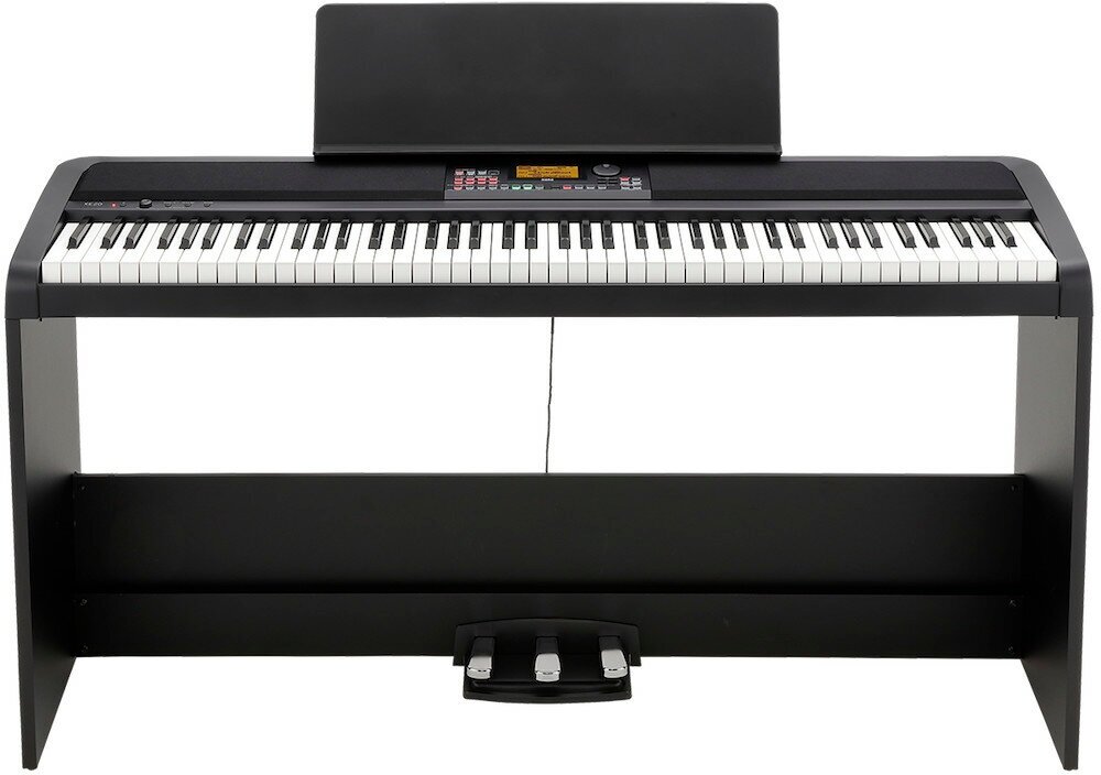 KORG XE20SP цифровое пиано, клавиатура NH, 88 клавиш 280 стилей 700 звуков, стойка и тройной педальный блок в комплекте