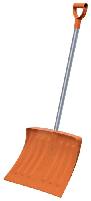 Лопата снегоуборочная Ремоколор поликарбонатная, алюминиевый черенок, AMSTERDAM, 420х550 мм, 69-0-419