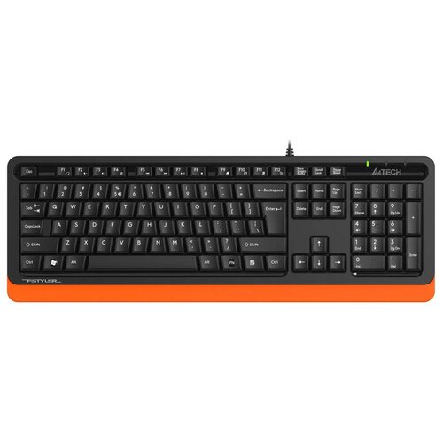 Клавиатура A4Tech Fstyler FKS10 черныйоранжевый USB 1530190 187500₽
