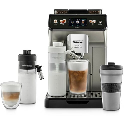 Кофемашина DeLonghi ECAM450 серебристыйчерный 14266400₽