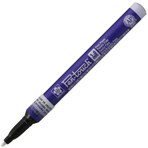 Маркер лаковый Sakura Pen-Touch 1 мм голубой XPMKAUV336 маркер промышленный sakura pen touch 1мм голубой алюминий 12шт