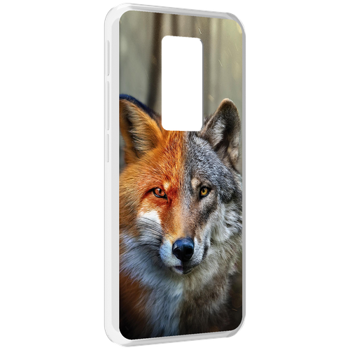 Чехол MyPads волк-лиса для Motorola Defy 2021 задняя-панель-накладка-бампер