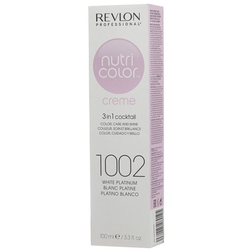 фото Крем Revlon Professional Nutri Color 3 in 1 cocktail 1002 White Platinum, 100 мл