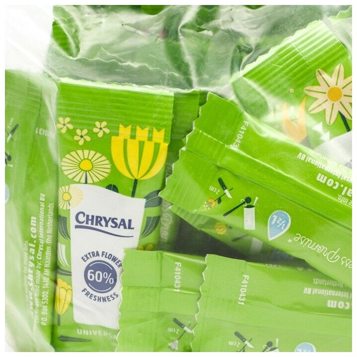 Универсальная подкормка для срезанных цветов Chrysal, био-пакетик, 5 г, 50 шт Chrysal 9408894 . - фотография № 2