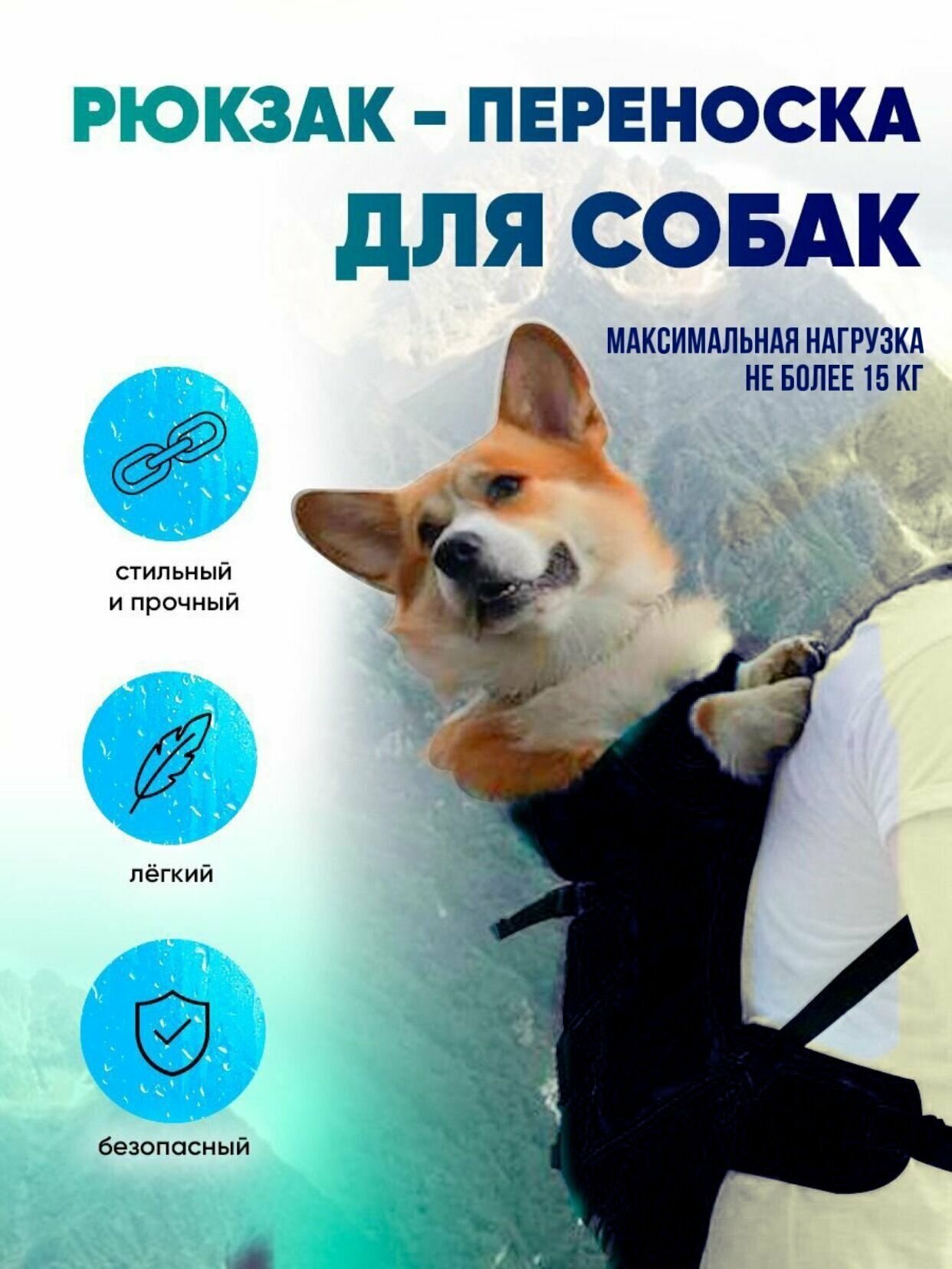 Рюкзак - переноска для собак - фотография № 1