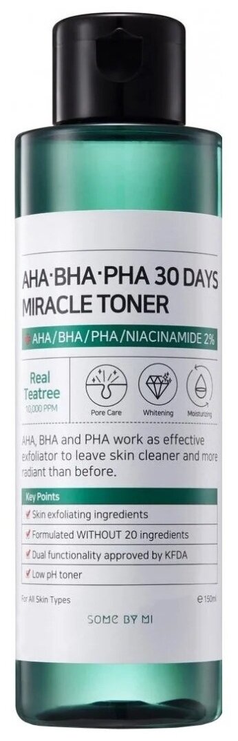 Some By Mi AHA-BHA-PHA 30 Days Miracle Toner Тонер для проблемной кожи