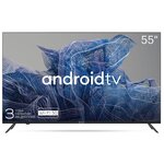 Телевизор LED 55" Kivi KIV-55U740NB черный 3840x2160 60 Гц Smart TV Wi-Fi RJ-45 Bluetooth 4 х HDMI - изображение