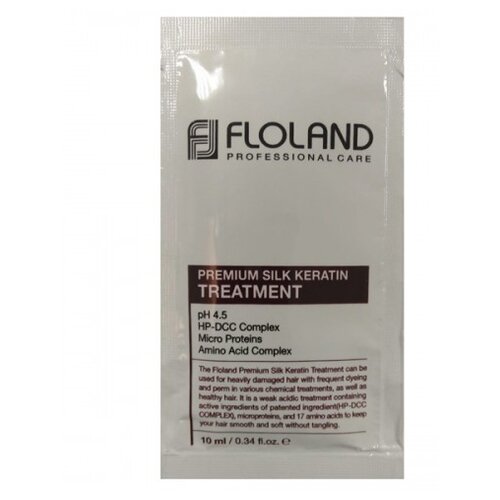 Floland Маска для поврежденных волос с кератином 530мл Premium Silk Keratin Treatment