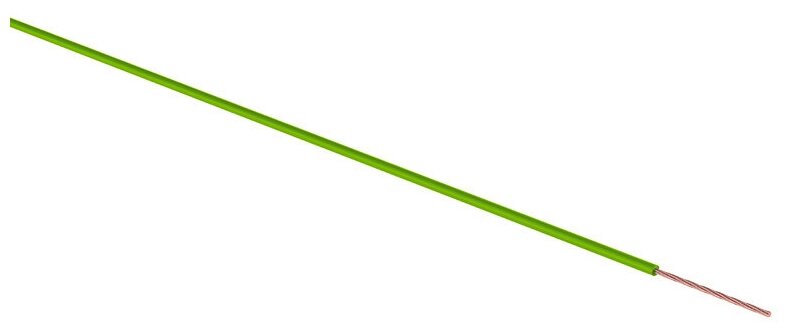 Провод ПГВА REXANT 1х2.50 мм², зеленый, бухта 100 м - фотография № 1
