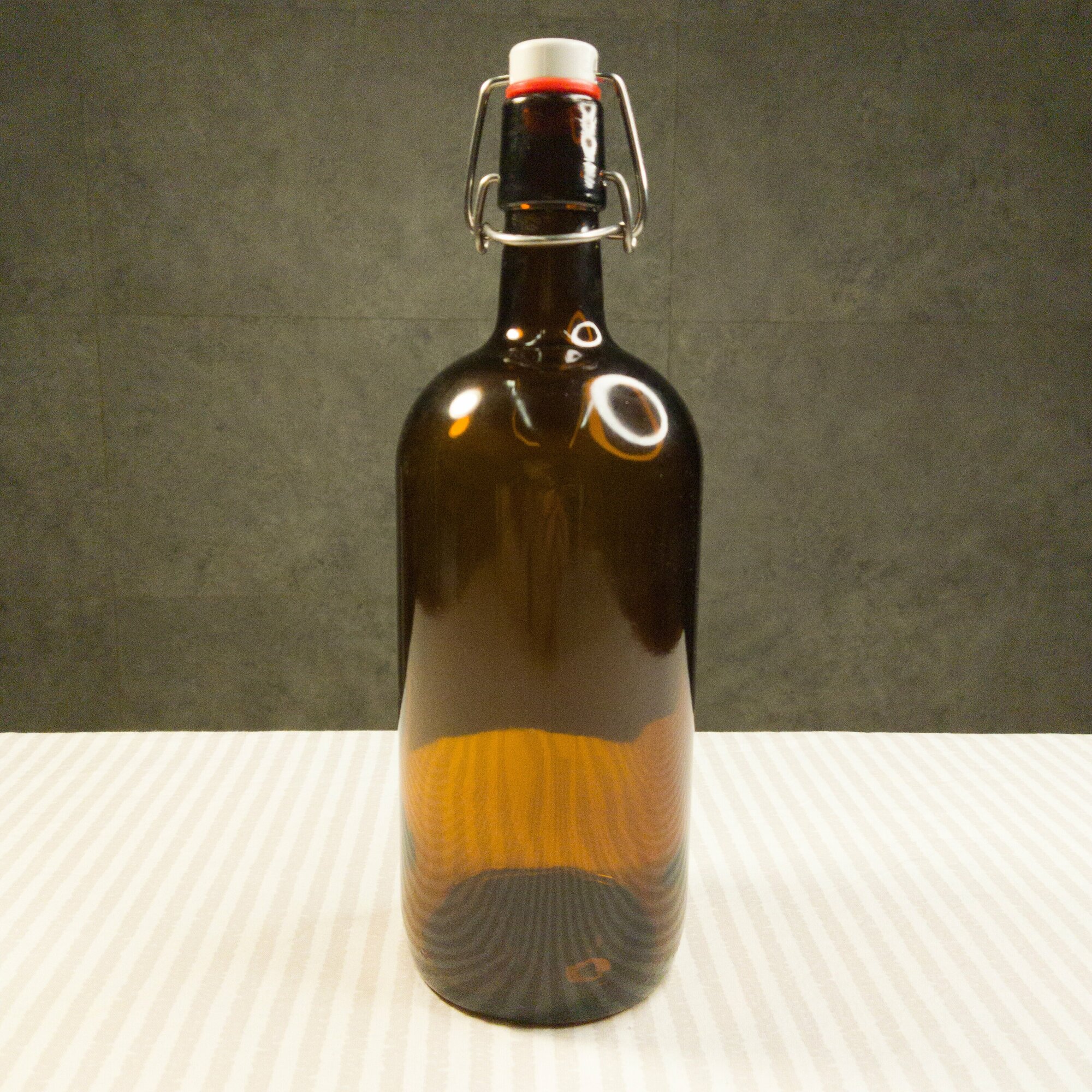 Бутылка с бугельной пробкой, 1 л, коричневая, комплект 12 шт. - фотография № 13