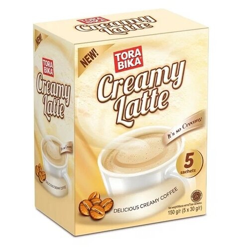 Растворимый кофе Creamy Latte в пакетиках, 5 уп., 150 г
