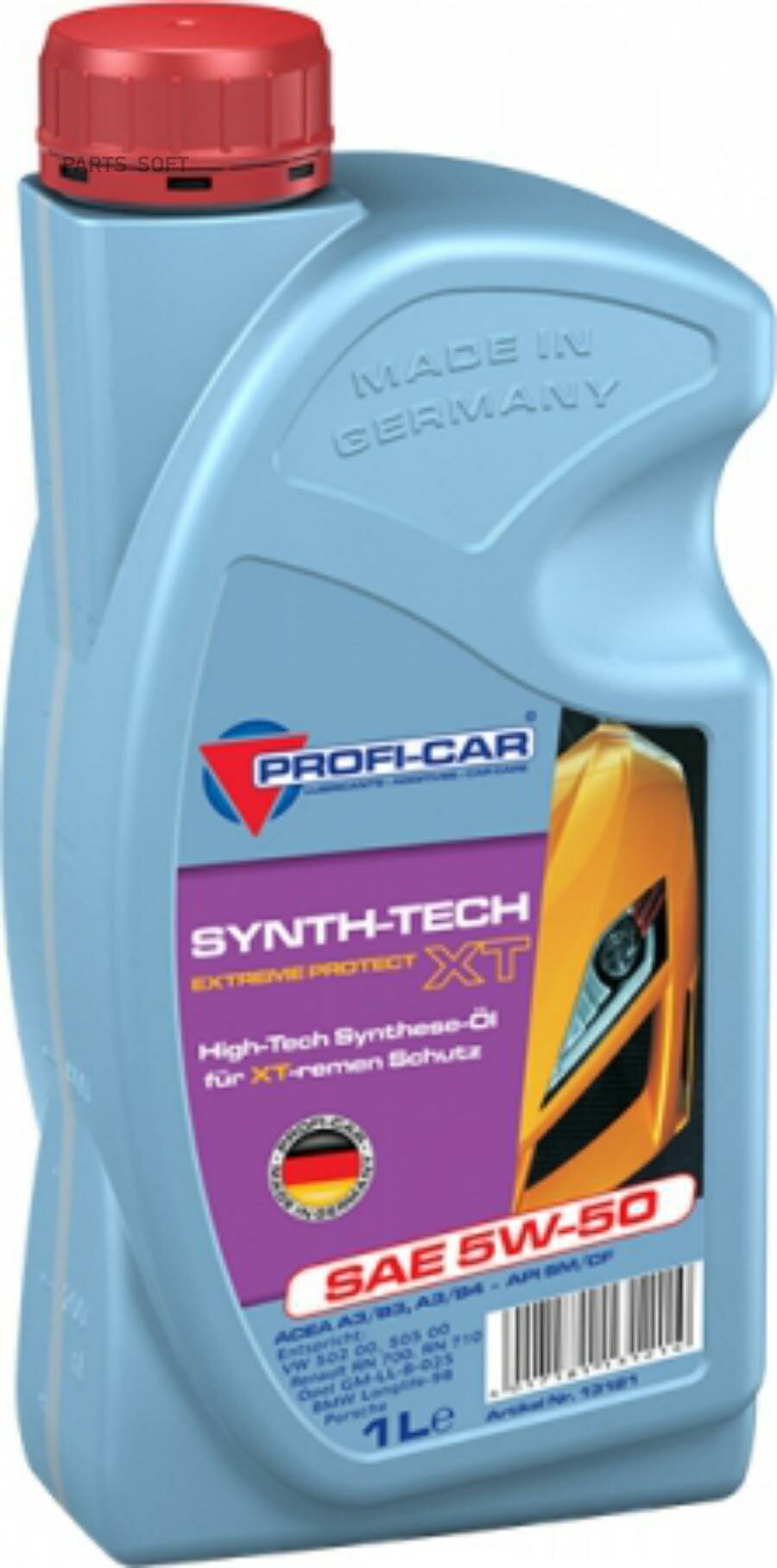 PROFI-CAR 13121 PROF 5W50 (1L) Synth-Tech XT SAE_масло мотор! синт\API SN/CF, ACEA A3/B4, MB 229.3, LL-01, VW50200/50500