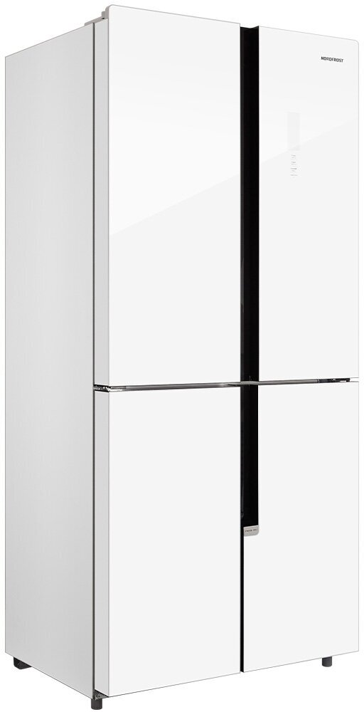 Холодильник NORDFROST RFQ 510 NFGW inverter, Cross Door, 470 л, белое мерцающее стекло - фотография № 6