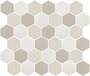 Керамическая мозаика StarMosaic LB Mix ANTISLIP Hexagon бежевая 32,5х28,2 см