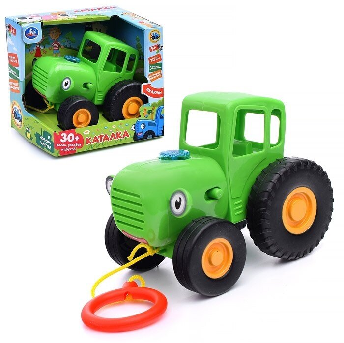 Каталка-игрушка Умка Трактор HT848-R, зеленый - фотография № 8