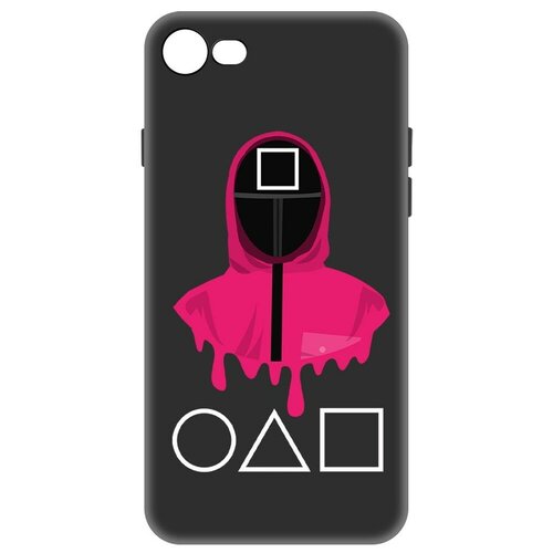 Чехол-накладка Krutoff Soft Case Игра в кальмара-Начальник для iPhone SE 2020 черный чехол накладка krutoff soft case игра в кальмара начальник для iphone se 2020 черный