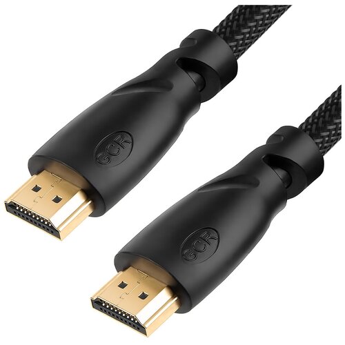 gcr кабель 1 5m hdmi 2 0 bicolor нейлон al корпус красный hdr 4 2 2 ultra hd 4k 60 fps 60hz 5k 30hz 3d audio 18 0 гбит с 28awg gcr 52162 GCR Кабель 1.0m HDMI 2.0, HDR 4:2:2, Ultra HD, 4K 60 fps 60Hz/5K*30Hz, 3D, AUDIO, 18.0 Гбит/с, 28/28 AWG, OD7.3mm, тройной экран, черный нейлон (GCR-HM811-1.0m)