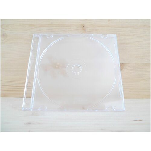 20 штук Коробка футляр для 1 CD диска, Slim 5 мм, Clear прозрачный, CD Box на 1 компакт диск