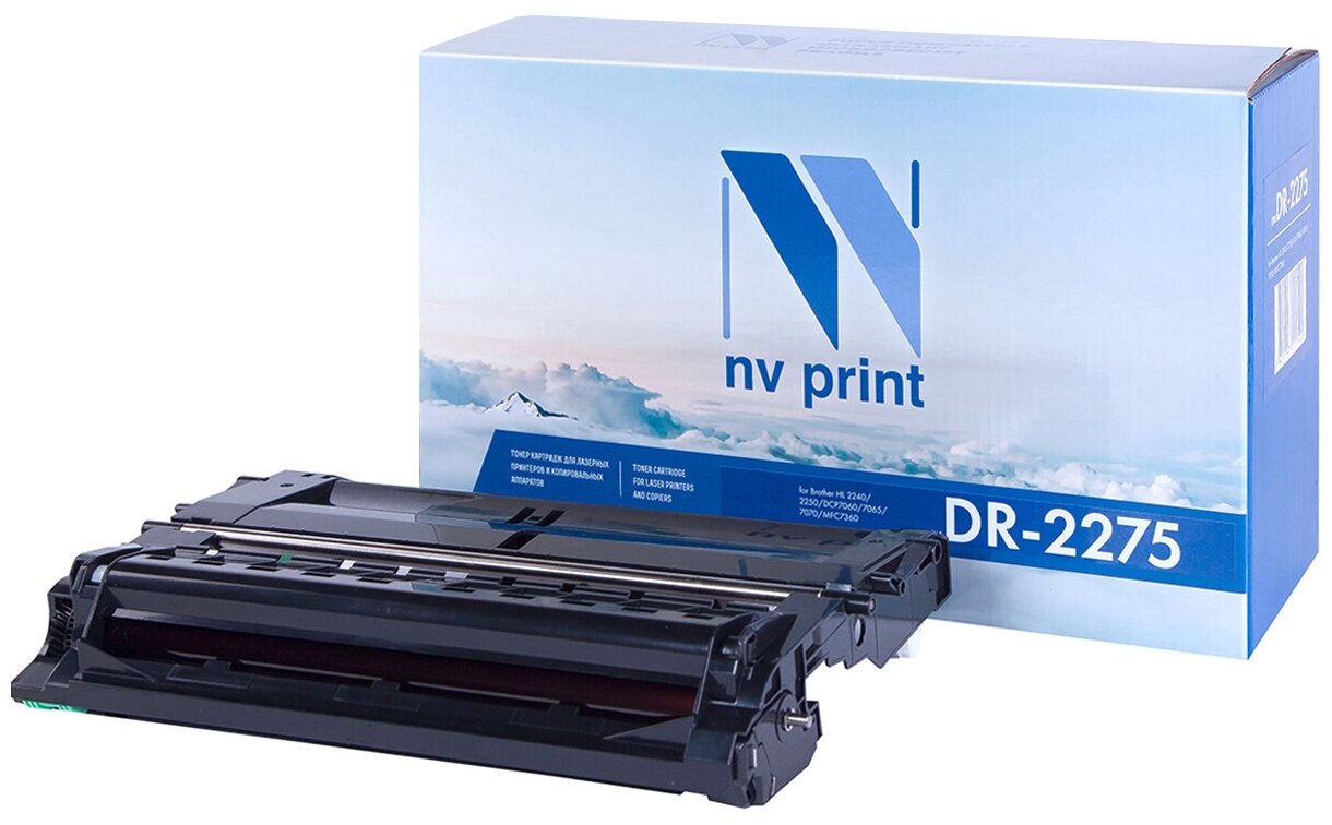 Драм-картридж NV Print NV-DR2275 для Brother HL-2240R, 2240DR, 2250DNR, FAX-2940R, DCP-7057R, 7057WR (совместимый, чёрный, 12000 стр.)