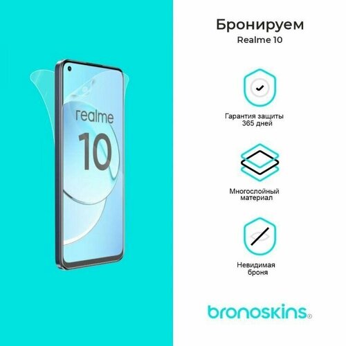 Защитная пленка для Realme 10 (Глянцевая, Защита задней панели)