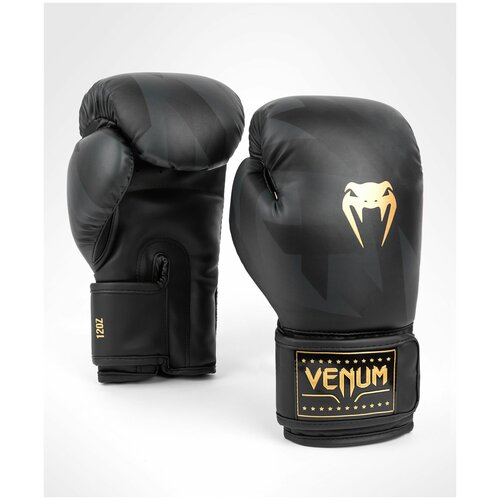 Боксерские перчатки Venum Razor Boxing Gloves черные/золото 12 унций