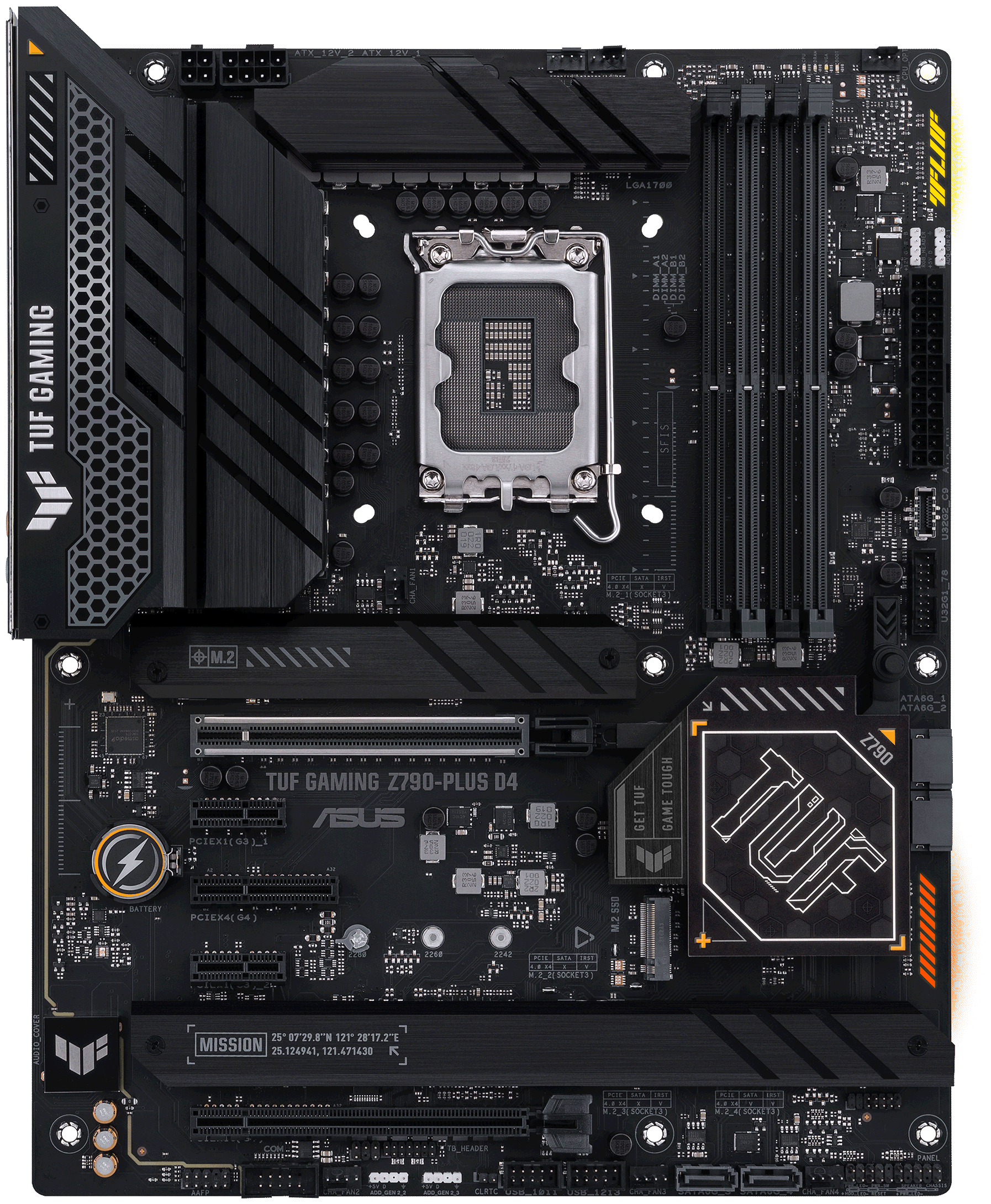 Материнская плата Asus TUF GAMING Z790-PLUS D4, Soc-1700, ATX - фото №1