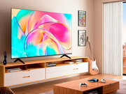 HISENSE Телевизор QLED Hisense 43" 43E7KQ Frameless черный 4K Ultra HD 60Hz DVB-T DVB-T2 DVB-C DVB-S DVB-S2 USB WiFi Smart TV (RUS) 43E7KQ