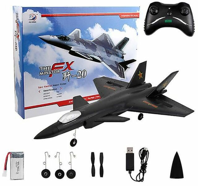 Fei Xiong J-20 RTF 24G радиоуправляемый самолет FX830-BLACK