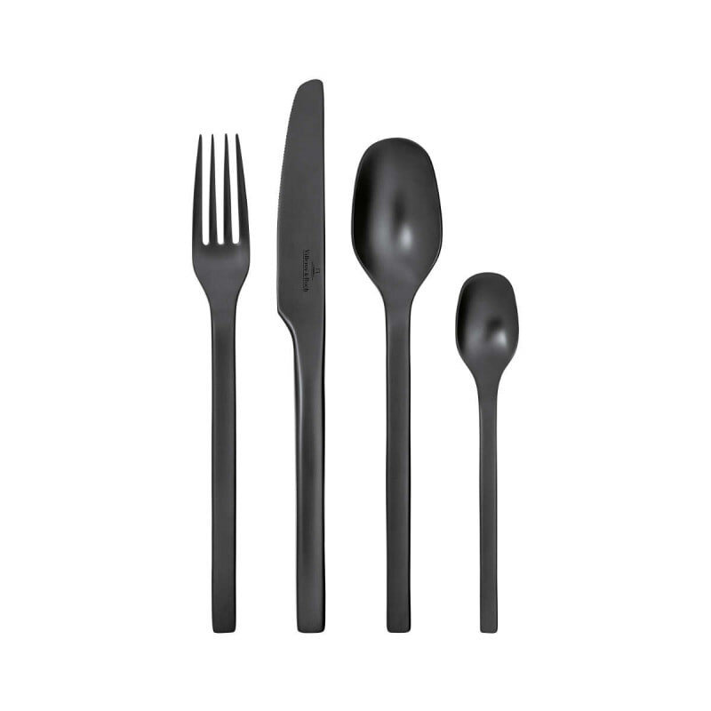 фото Набор столовых приборов 16 предметов Black Manufacture Rock Villeroy & Boch