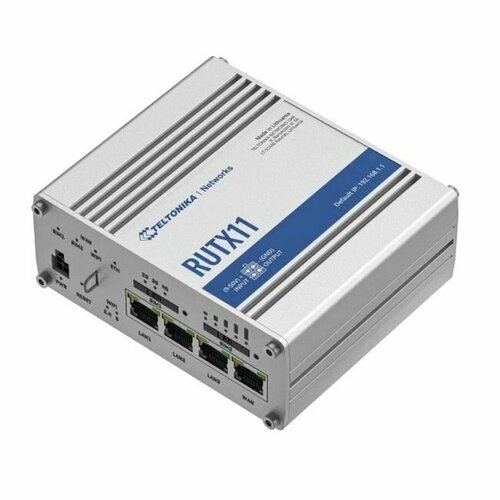 Маршрутизатор Teltonika (RUTX11000000) Промышленный сотовый LTE Cat6 300 Мбит/С, Dual Sim, GNSS, Bluetooth (312378)