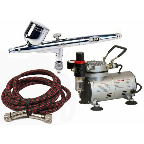 Кондитерский аэрограф с компрессором Мастер 3 предмета JAS 1202 1113 1401 9920₽