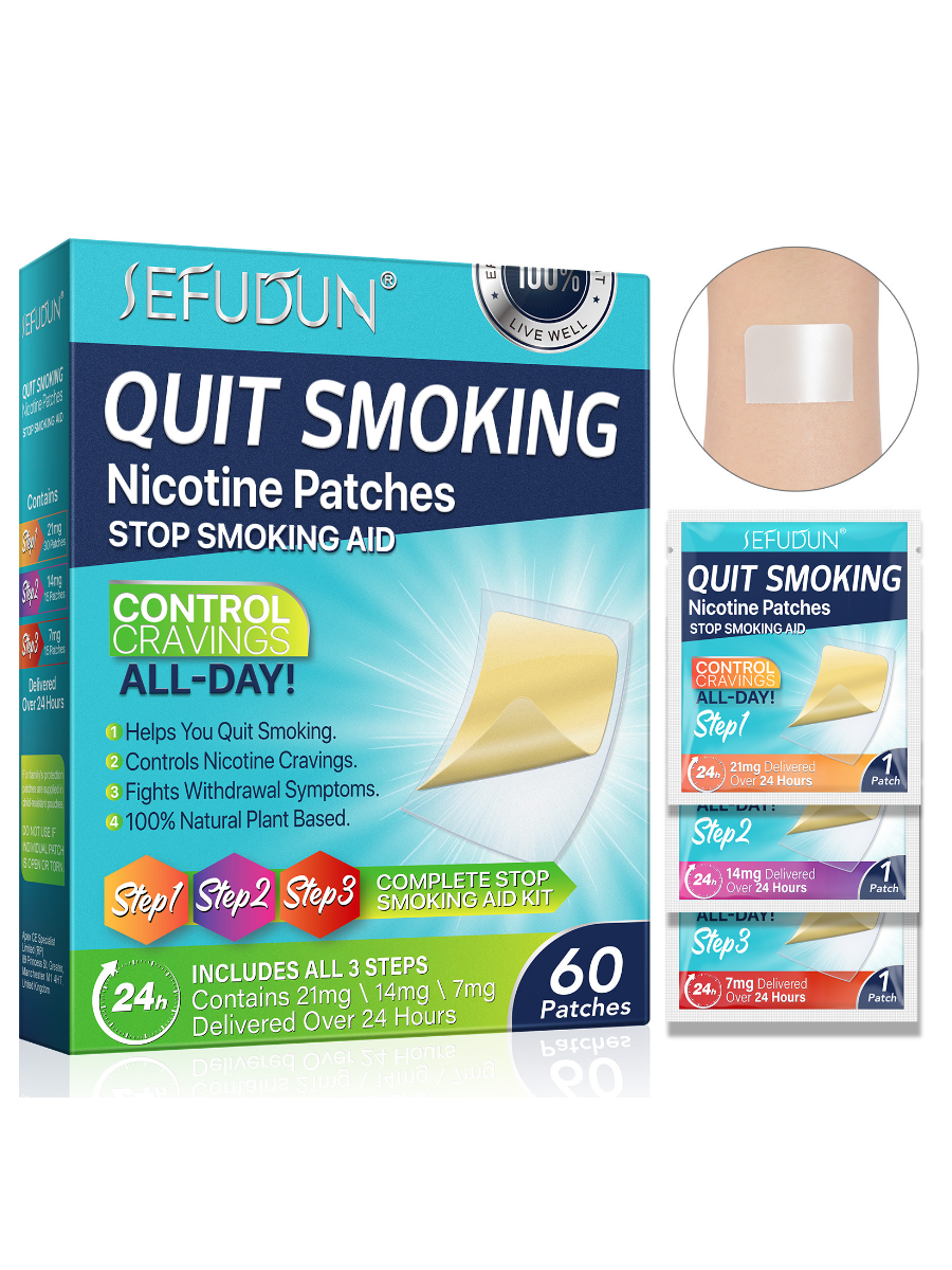 Картинки Никотиновый пластырь против курения 60 шт 21/14/7mg