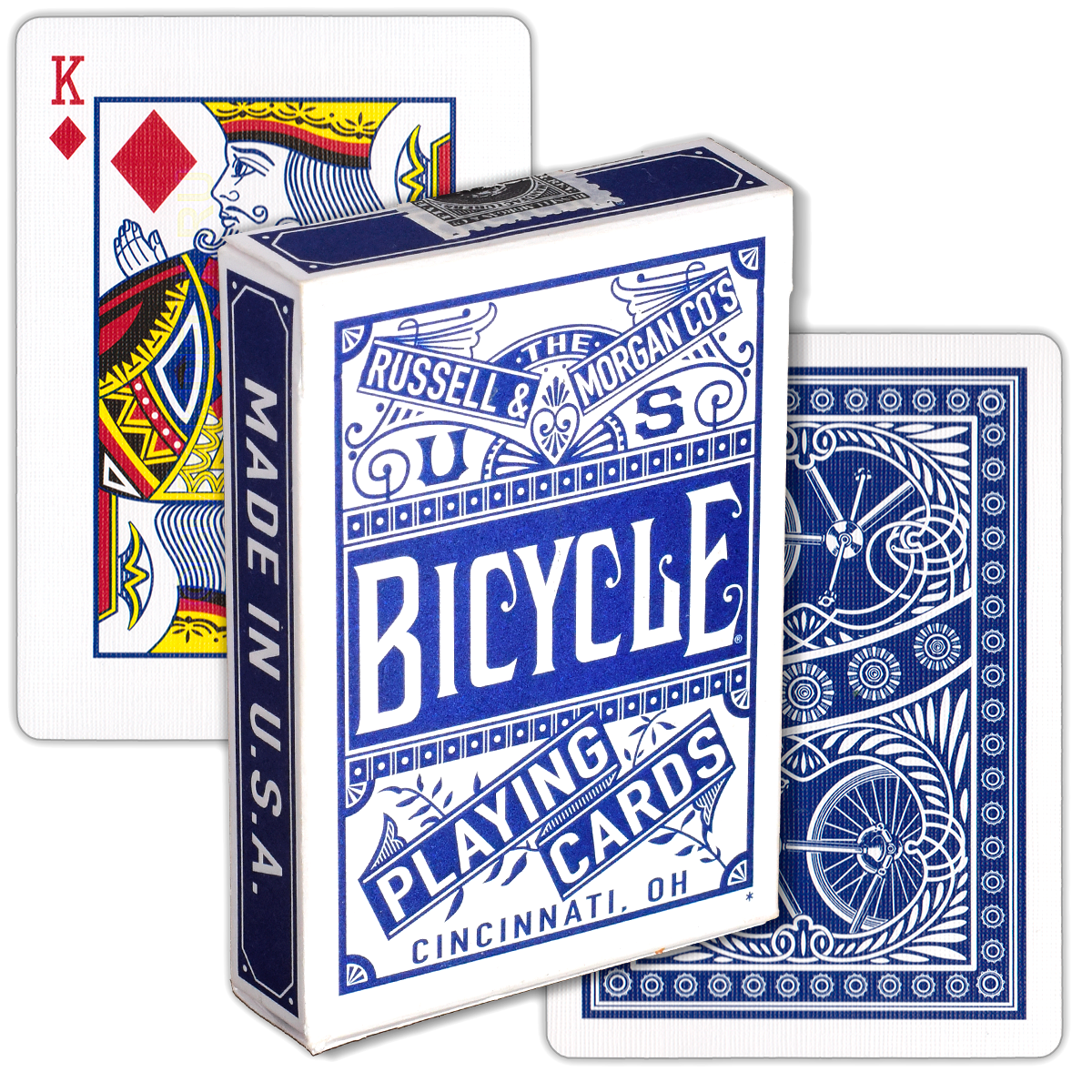 Bicycle Chainless Blue, игральные карты с синей рубашкой