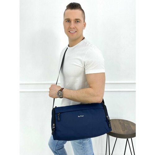 фото Сумка спортивная 20822 синий, 10 л, 18х20х36 см, ручная кладь, синий нет бренда