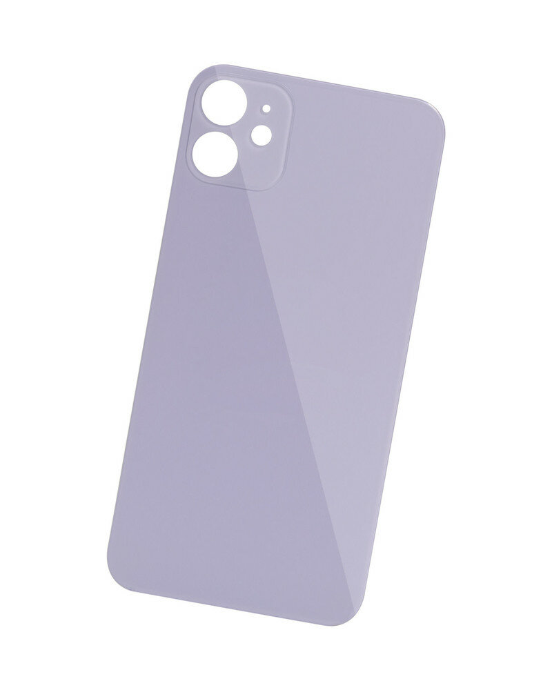Стекло задней крышки для Apple iPhone 11 (широкий вырез под камеру) фиолетовое